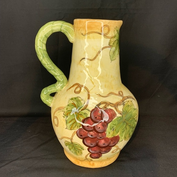 CHARDONNAY ceramic pitcher - Picture 5 of 8